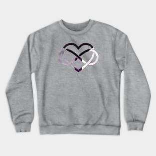 Polyamory Heart - Demisexual Pride Crewneck Sweatshirt